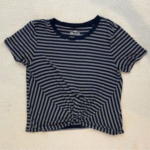 Hollister Stripped Twist-Front Tee